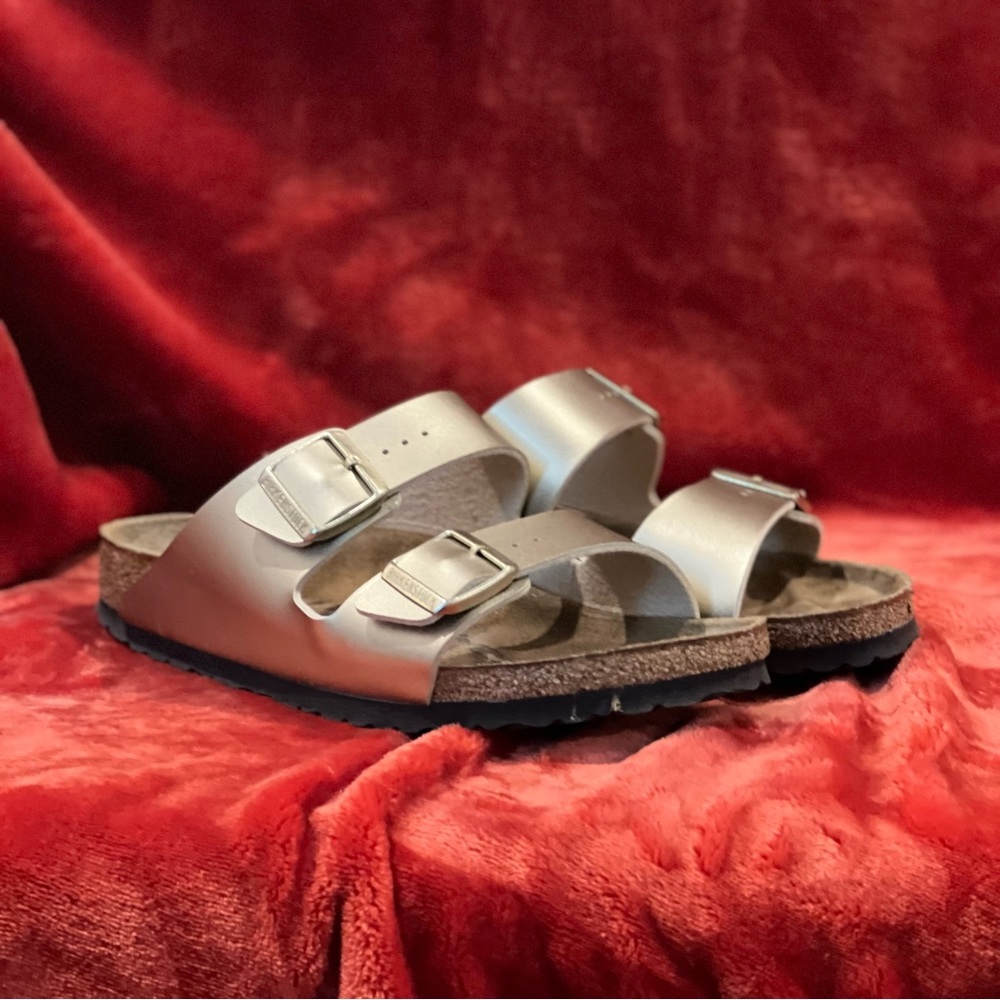 Gold Birkenstocks
